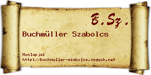 Buchmüller Szabolcs névjegykártya